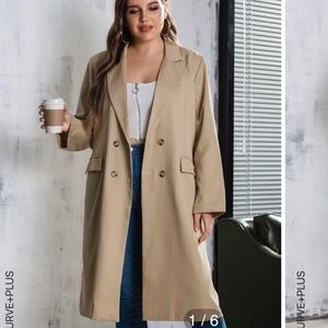 PLUS Midi khaki coat